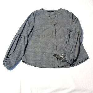 NWT women's bubble sleeve top size large